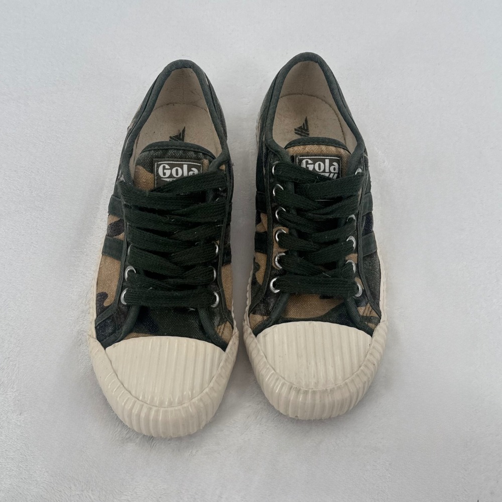 Gola Camouflage Canvas Sneakers in Green, Brown, Black